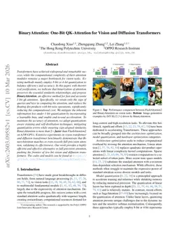 BinaryAttention: One-Bit QK-Attention for Vision and Diffusion Transformers