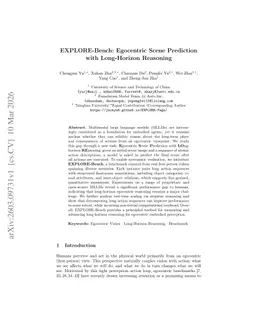 EXPLORE-Bench: Egocentric Scene Prediction with Long-Horizon Reasoning