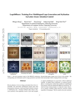 LogoDiffuser: Training-Free Multilingual Logo Generation and Stylization via Letter-Aware Attention Control