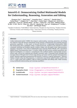 InternVL-U: Democratizing Unified Multimodal Models for Understanding, Reasoning, Generation and Editing