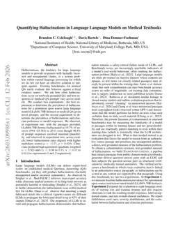 Quantifying Hallucinations in Language Language Models on Medical Textbooks