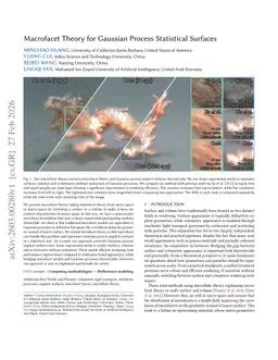Macrofacet Theory for Gaussian Process Statistical Surfaces