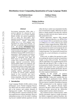 Distribution-Aware Companding Quantization of Large Language Models