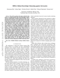 ROKA: Robust Knowledge Unlearning against Adversaries