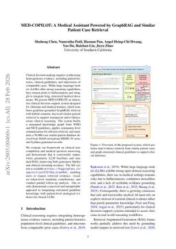 MED-COPILOT: A Medical Assistant Powered by GraphRAG and Similar Patient Case Retrieval