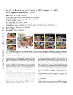 ArtiFixer: Enhancing and Extending 3D Reconstruction with Auto-Regressive Diffusion Models