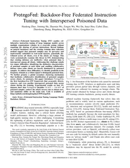 ProtegoFed: Backdoor-Free Federated Instruction Tuning with Interspersed Poisoned Data