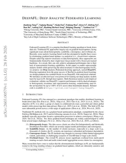 DeepAFL: Deep Analytic Federated Learning