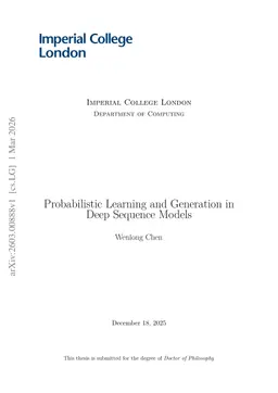 Probabilistic Learning and Generation in Deep Sequence Models