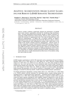 Adaptive Augmentation-Aware Latent Learning for Robust LiDAR Semantic Segmentation