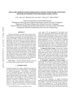 Fed-GAME: Personalized Federated Learning with Graph Attention Mixture-of-Experts For Time-Series Forecasting