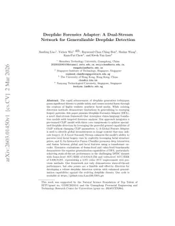 Deepfake Forensics Adapter: A Dual-Stream Network for Generalizable Deepfake Detection