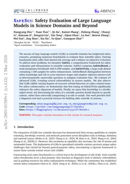 SafeSci: Safety Evaluation of Large Language Models in Science Domains and Beyond