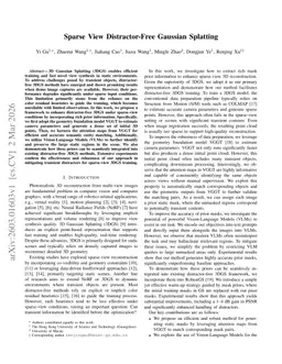 Sparse View Distractor-Free Gaussian Splatting