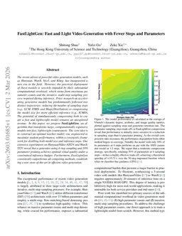 FastLightGen: Fast and Light Video Generation with Fewer Steps and Parameters