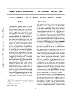 FT-Dojo: Towards Autonomous LLM Fine-Tuning with Language Agents