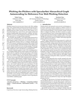 Phishing the Phishers with SpecularNet: Hierarchical Graph Autoencoding for Reference-Free Web Phishing Detection