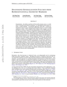 Diagnosing Generalization Failures from Representational Geometry Markers