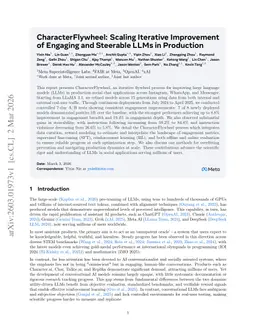 CharacterFlywheel: Scaling Iterative Improvement of Engaging and Steerable LLMs in Production