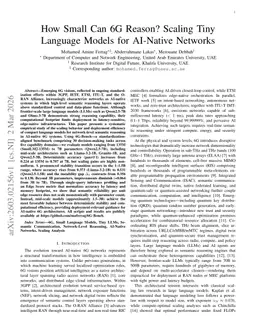 How Small Can 6G Reason? Scaling Tiny Language Models for AI-Native Networks