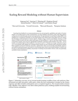 Scaling Reward Modeling without Human Supervision