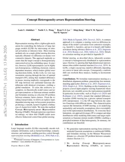 Concept Heterogeneity-aware Representation Steering