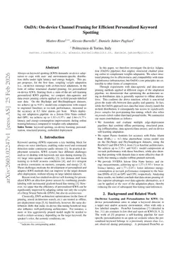 OnDA: On-device Channel Pruning for Efficient Personalized Keyword Spotting