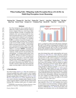 When Scaling Fails: Mitigating Audio Perception Decay of LALMs via Multi-Step Perception-Aware Reasoning