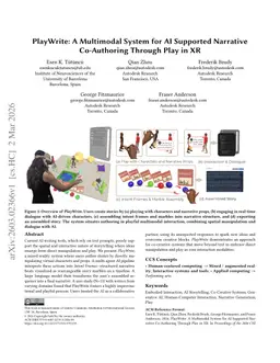 PlayWrite: A Multimodal System for AI Supported Narrative Co-Authoring Through Play in XR