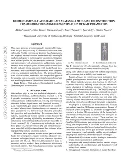 Biomechanically Accurate Gait Analysis: A 3d Human Reconstruction Framework for Markerless Estimation of Gait Parameters