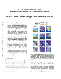 iGVLM: Dynamic Instruction-Guided Vision Encoding for Question-Aware Multimodal Understanding