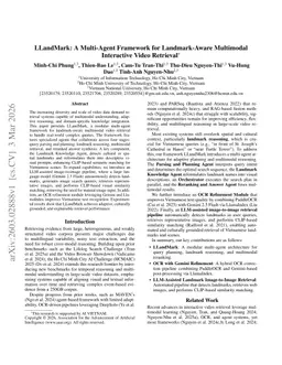 LLandMark: A Multi-Agent Framework for Landmark-Aware Multimodal Interactive Video Retrieval