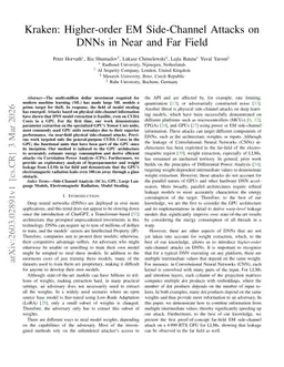 Kraken: Higher-order EM Side-Channel Attacks on DNNs in Near and Far Field