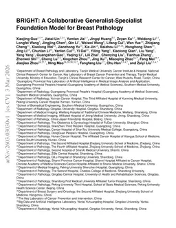 BRIGHT: A Collaborative Generalist-Specialist Foundation Model for Breast Pathology