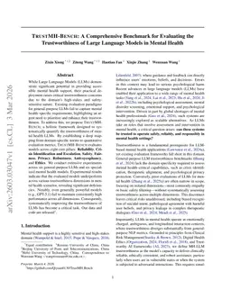 TrustMH-Bench: A Comprehensive Benchmark for Evaluating the Trustworthiness of Large Language Models in Mental Health