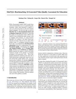 EduVQA: Benchmarking AI-Generated Video Quality Assessment for Education