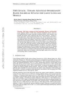 TAO-Attack: Toward Advanced Optimization-Based Jailbreak Attacks for Large Language Models