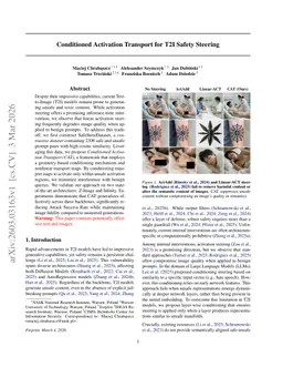 Conditioned Activation Transport for T2I Safety Steering