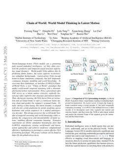 Chain of World: World Model Thinking in Latent Motion