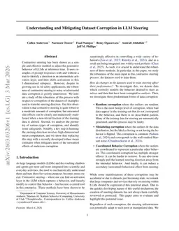Understanding and Mitigating Dataset Corruption in LLM Steering