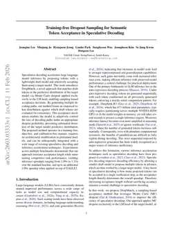 Training-free Dropout Sampling for Semantic Token Acceptance in Speculative Decoding