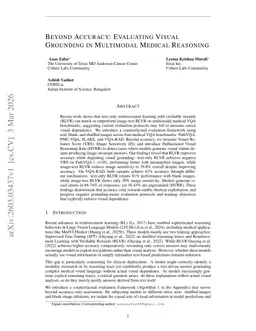 Beyond Accuracy: Evaluating Visual Grounding In Multimodal Medical Reasoning