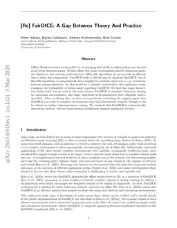 [Re] FairDICE: A Gap Between Theory And Practice