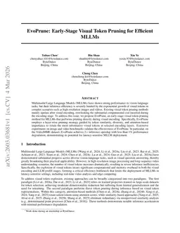 EvoPrune: Early-Stage Visual Token Pruning for Efficient MLLMs