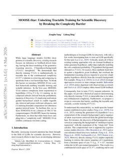 MOOSE-Star: Unlocking Tractable Training for Scientific Discovery by Breaking the Complexity Barrier