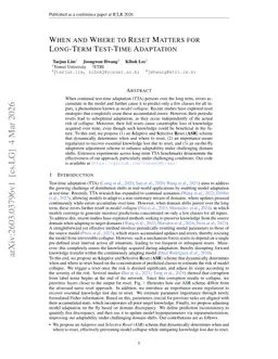 When and Where to Reset Matters for Long-Term Test-Time Adaptation