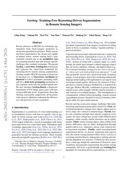 GeoSeg: Training-Free Reasoning-Driven Segmentation in Remote Sensing Imagery