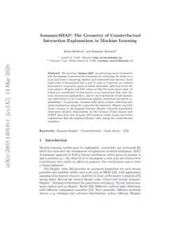 Aumann-SHAP: The Geometry of Counterfactual Interaction Explanations in Machine Learning