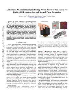 GelSphere: An Omnidirectional Rolling Vision-Based Tactile Sensor for Online 3D Reconstruction and Normal Force Estimation
