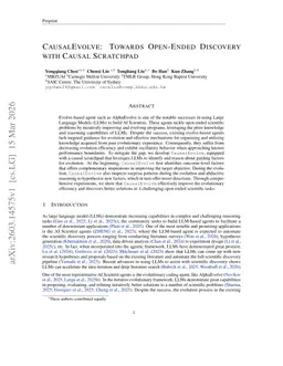 CausalEvolve: Towards Open-Ended Discovery with Causal Scratchpad